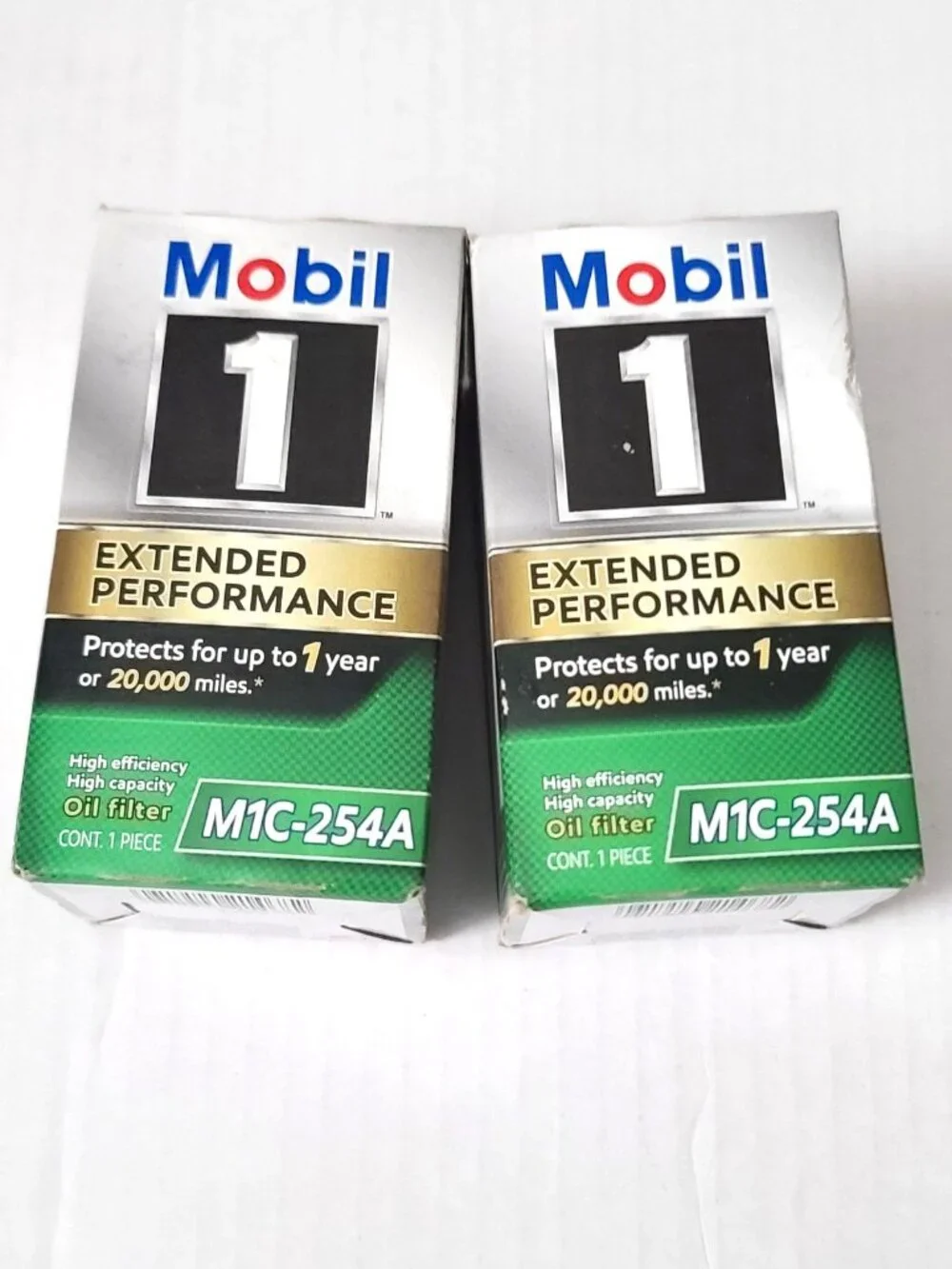 2 Pk Mobil 1 Extended Performance Oil Filter M1C-254A High Efficiency + Capacity - Picture 1 of 9